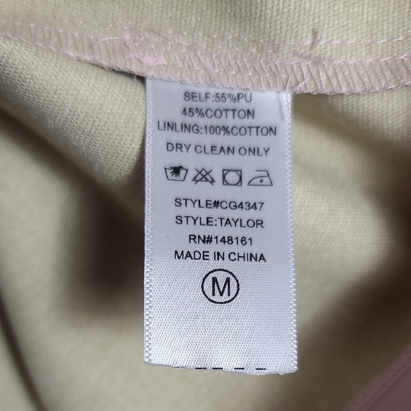 BUDDY LOVE Vegan Leather Crop Top In Soft Pink Size Medium - Picture 3 of 16